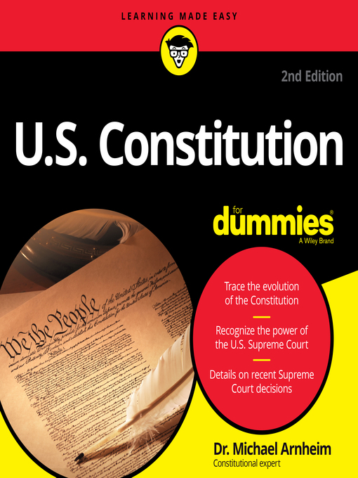 Title details for U.S. Constitution for Dummies by Dr. Michael Arnheim - Available